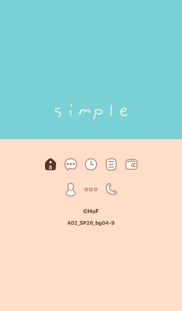 [LINE着せ替え] A02_26_ベージュ4-9の画像1