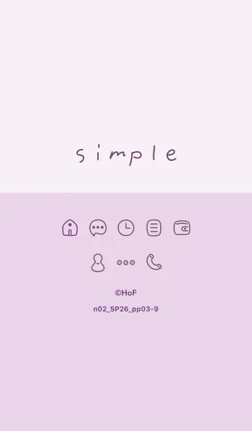 [LINE着せ替え] n02_26_パープル3-9の画像1
