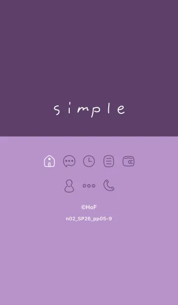 [LINE着せ替え] n02_26_パープル5-9の画像1