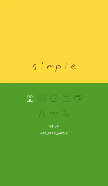 [LINE着せ替え] n02_26_イエロー2-9の画像1