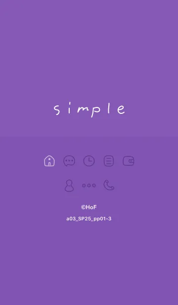 [LINE着せ替え] a03_25_パープル1-3の画像1