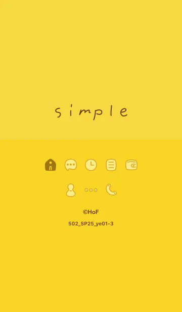 [LINE着せ替え] 502_25_イエロー1-3の画像1