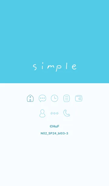 [LINE着せ替え] N02_24_ブルー3-3の画像1