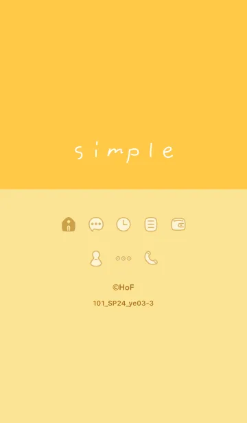 [LINE着せ替え] 101_24_イエロー3-3の画像1