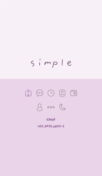 [LINE着せ替え] n02_26_パープル3-3の画像1