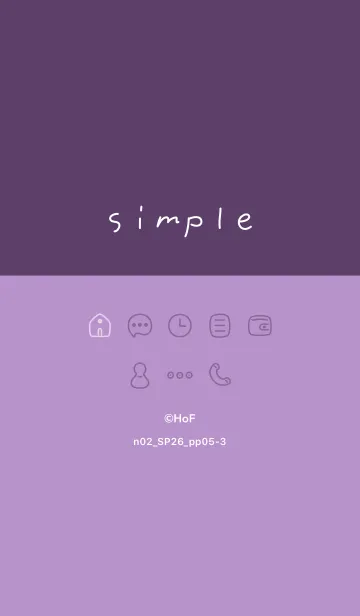 [LINE着せ替え] n02_26_パープル5-3の画像1