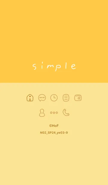 [LINE着せ替え] N02_24_イエロー3-9の画像1