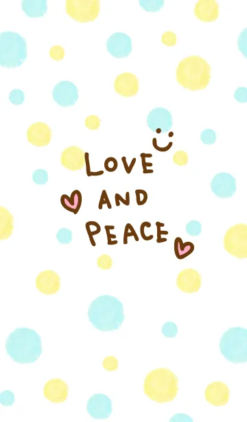 [LINE着せ替え] 水彩水玉スマイル-6-の画像1