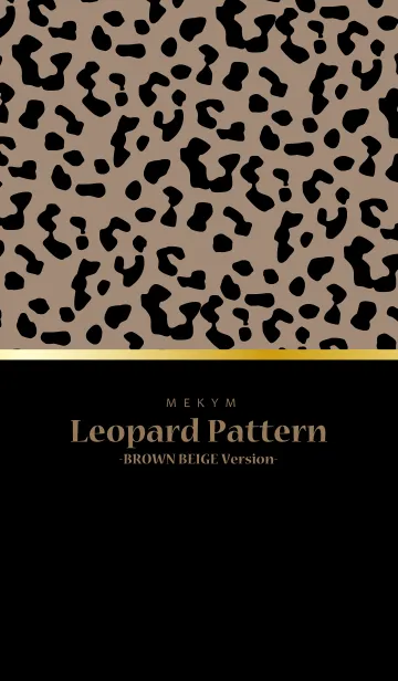 [LINE着せ替え] Leopard Pattern 22 -BROWN BEIGE Version-の画像1