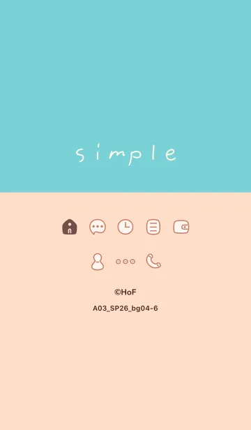 [LINE着せ替え] A03_26_ベージュ4-6の画像1