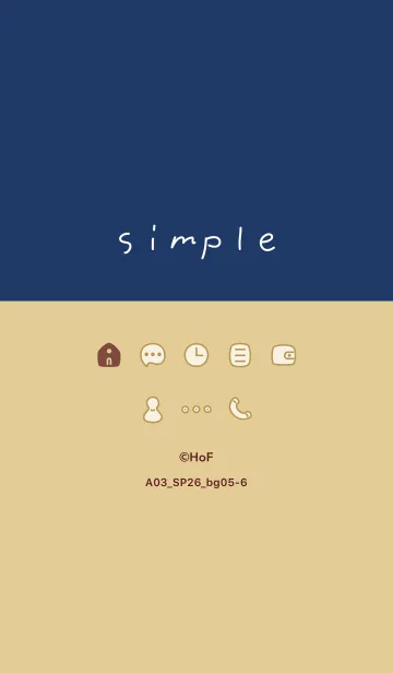 [LINE着せ替え] A03_26_ベージュ5-6の画像1