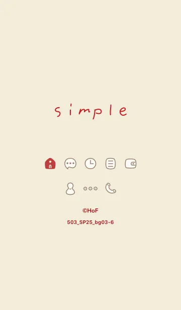 [LINE着せ替え] 503_25_ベージュ3-6の画像1