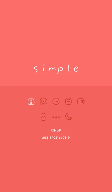 [LINE着せ替え] a03_25_レッド1-9の画像1