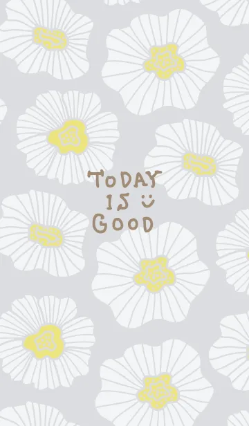 [LINE着せ替え] 白い花舞う ブルー3の画像1