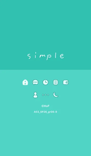 [LINE着せ替え] A03_26_グリーン8-9の画像1