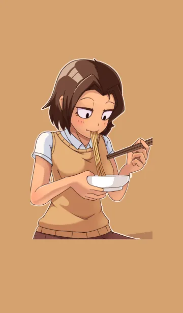 [LINE着せ替え] スーパー ラーメンギャルの画像1