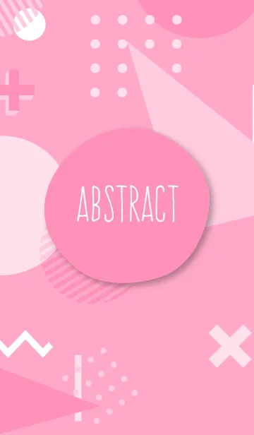 [LINE着せ替え] Abstract Geo Simple Pinkの画像1