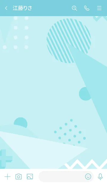 [LINE着せ替え] Abstract Simple Geo Riptideの画像3