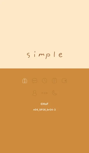 [LINE着せ替え] n04_26_ブラウン4-3の画像1