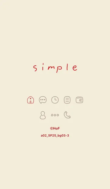 [LINE着せ替え] a02_25_ベージュ3-3の画像1