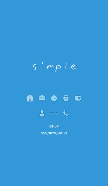 [LINE着せ替え] 503_25_ブルー1-3の画像1