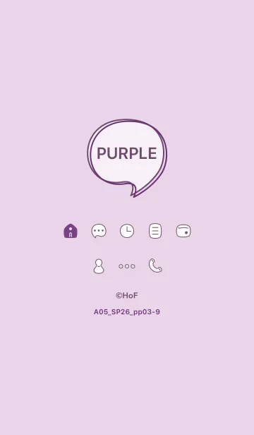 [LINE着せ替え] A05_26_パープル3-9の画像1