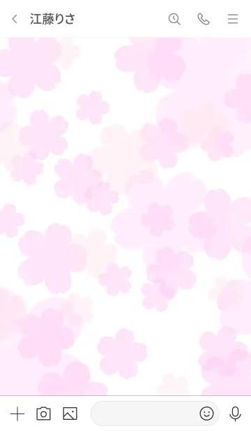 [LINE着せ替え] SAKURA -Cherry Blossoms- WHITE 16の画像3