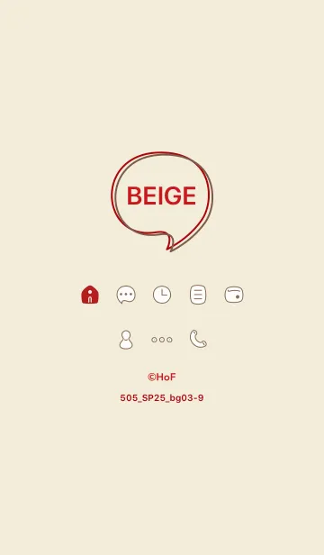 [LINE着せ替え] 505_25_ベージュ3-9の画像1