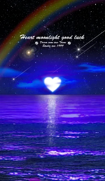 [LINE着せ替え] 恋愛運 ♥Heart moonlight good luck♥の画像1
