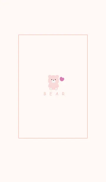 [LINE着せ替え] SIMPLE BEAR AND HEART 16の画像1