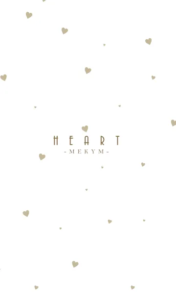 [LINE着せ替え] HEART Beige -MEKYM- 17の画像1