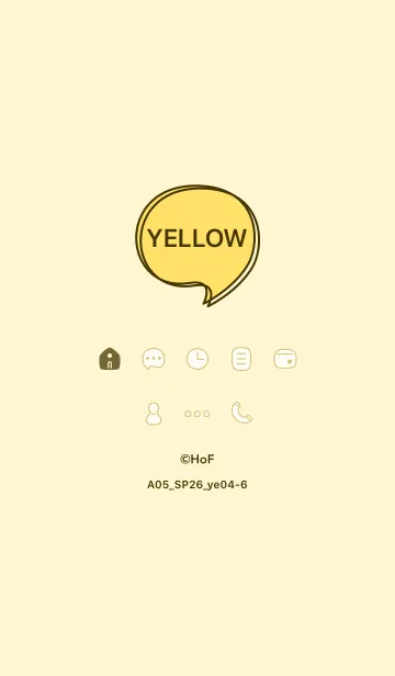 [LINE着せ替え] A05_26_イエロー4-6の画像1