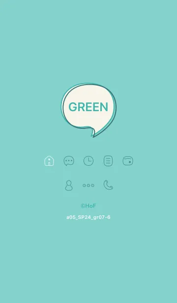[LINE着せ替え] a05_24_グリーン7-6の画像1
