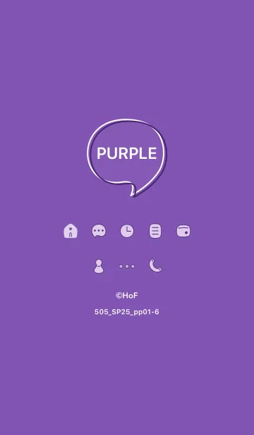 [LINE着せ替え] 505_25_パープル1-6の画像1