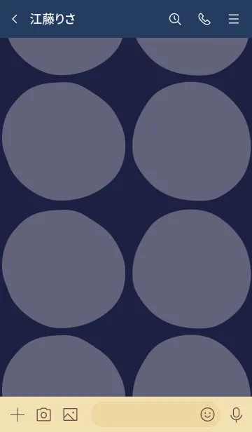 [LINE着せ替え] シンプル 丸大きめ11の画像3