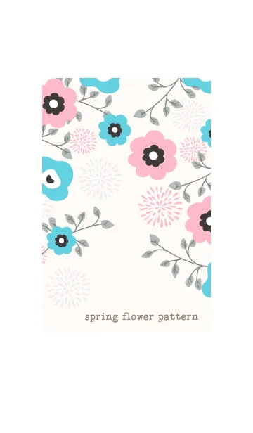 [LINE着せ替え] spring flower pattern 1の画像1