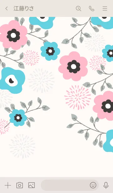 [LINE着せ替え] spring flower pattern 1の画像3