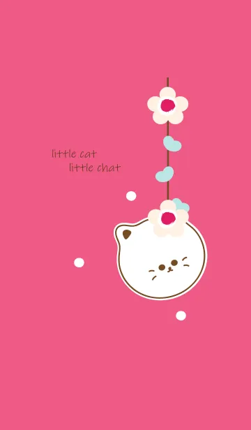 [LINE着せ替え] little cat with little flower 76の画像1