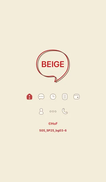 [LINE着せ替え] 505_25_ベージュ3-6の画像1