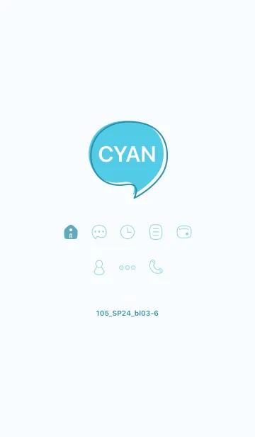 [LINE着せ替え] 105_24_ブルー3-6の画像1