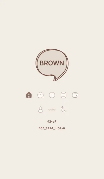 [LINE着せ替え] 105_24_ブラウン2-6の画像1