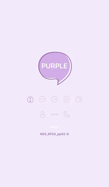[LINE着せ替え] N05_24_パープル2-6の画像1