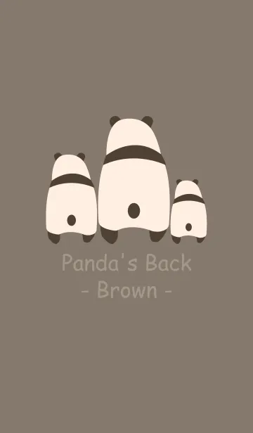 [LINE着せ替え] Panda's Back -Brown 2-の画像1