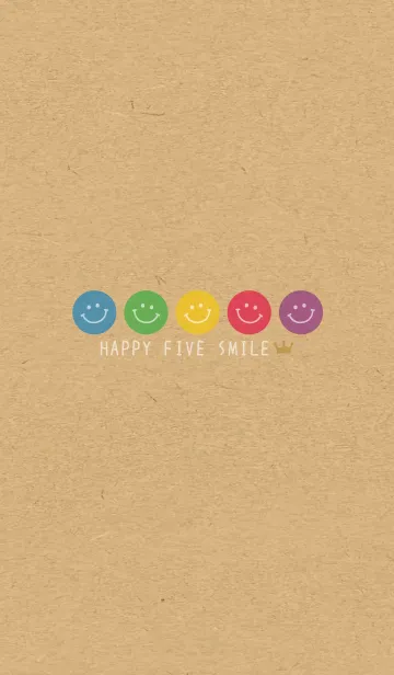 [LINE着せ替え] - HAPPY FIVE SMILE - CROWN 21の画像1