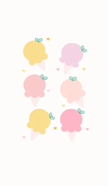 [LINE着せ替え] Cute ice-cream theme 119の画像1