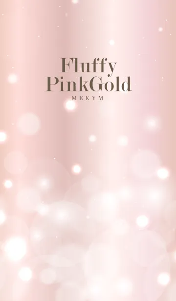 [LINE着せ替え] - Fluffy Pink Gold - MEKYM 18の画像1