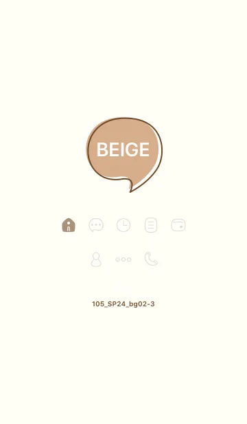 [LINE着せ替え] 105_24_ベージュ2-3の画像1