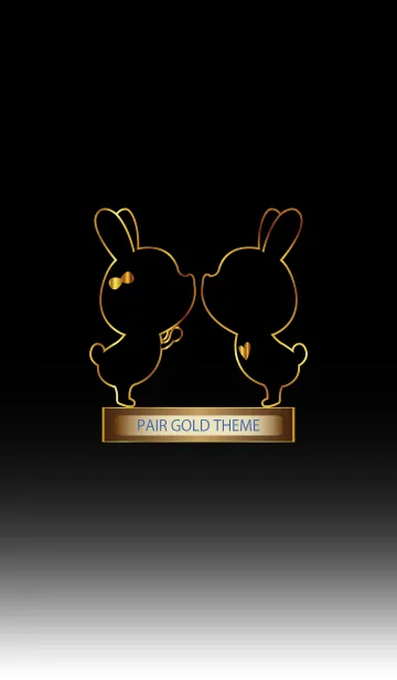 [LINE着せ替え] PAIR GOLD THEME 10の画像1