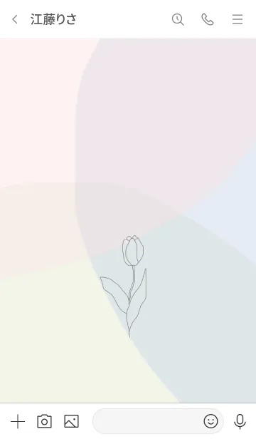 [LINE着せ替え] pastel flower.'*の画像3
