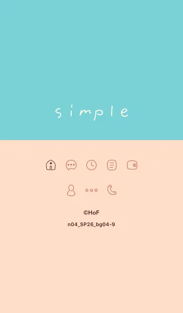 [LINE着せ替え] n04_26_ベージュ4-9の画像1